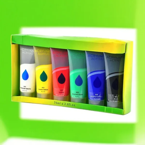 Plastic Tube Acrylic Paint Set