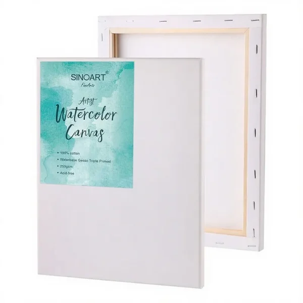 Triple Primed Cotton Watercolor Stretched Canvas