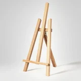 19x42cm wood wooden tabletop easel shown from angled view