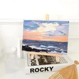 19x42cm wood wooden tabletop easel used for art supply display